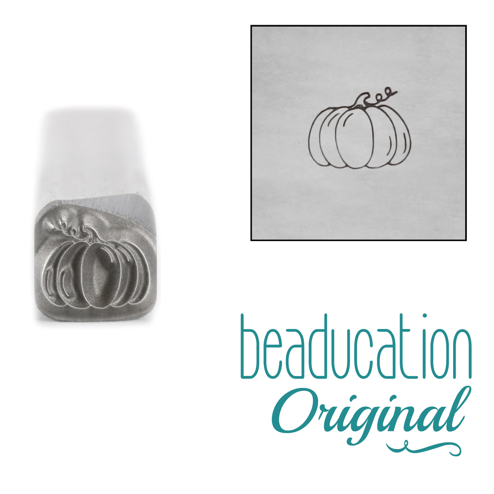 Metal Stamping Tools Pumpkin Metal Design Stamp, 4.5mm - Beaducation Original